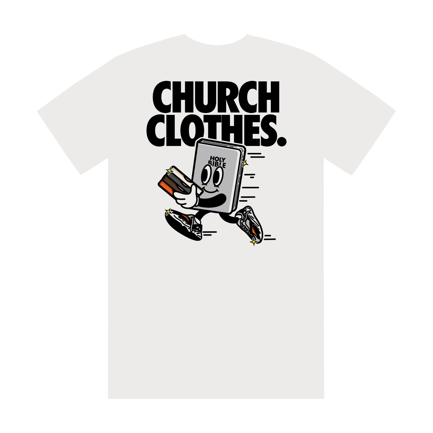 Church Clothes Bible Tee - White