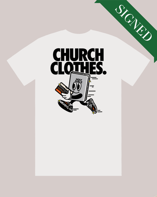 [SIGNED] Church Clothes Bible Tee