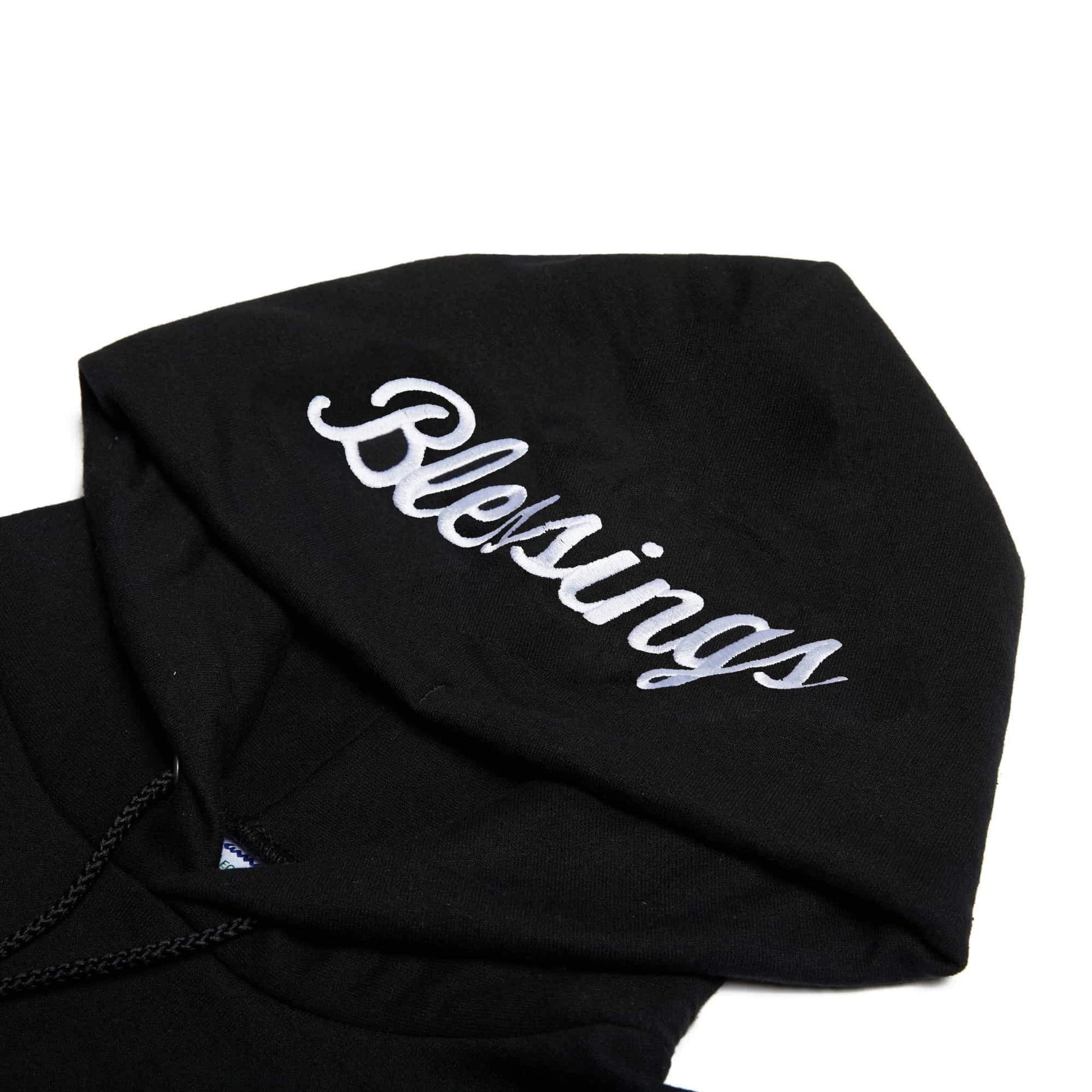 Blessings champion black hoodie hood detail Lecrae