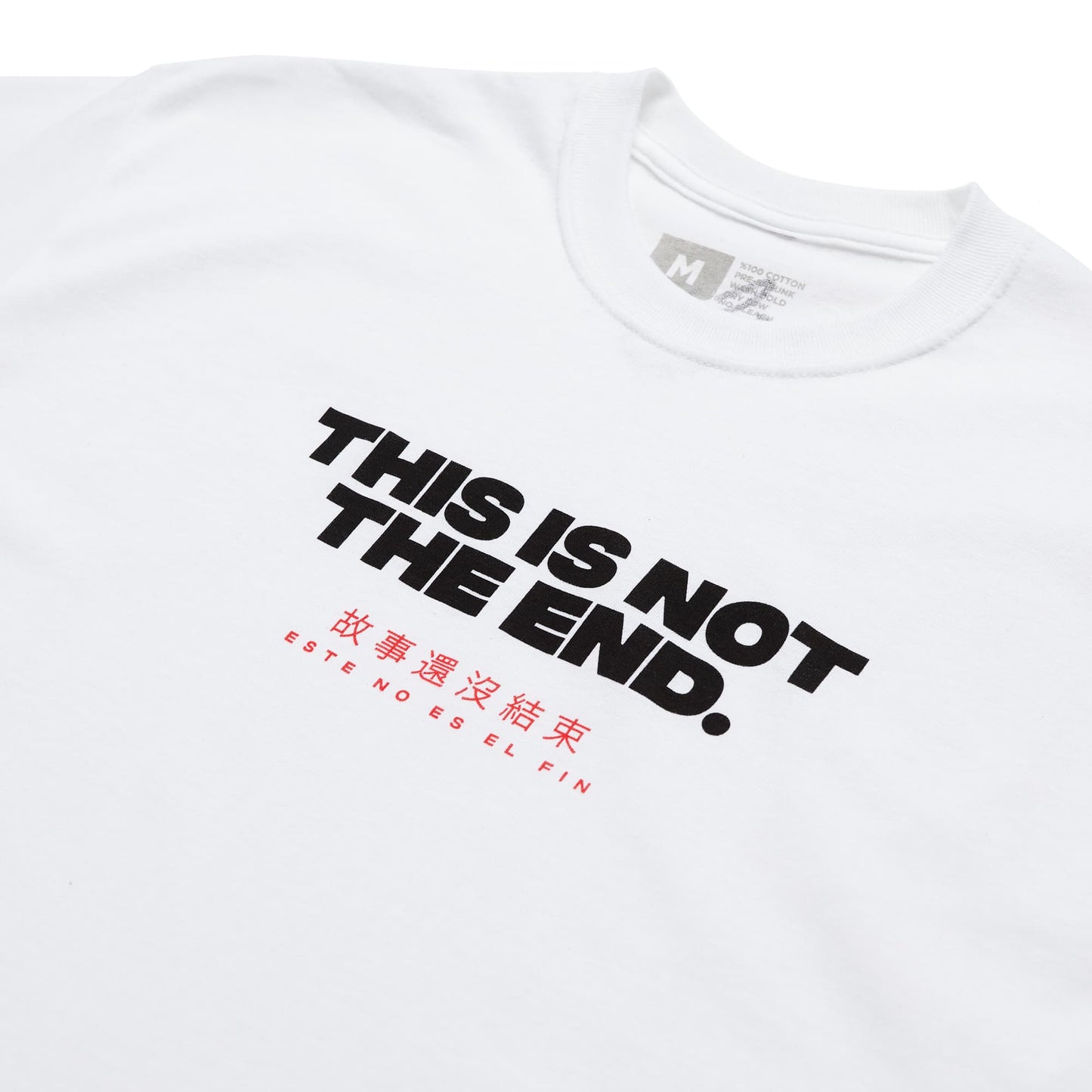 This is not the end white tee front design Lecrae